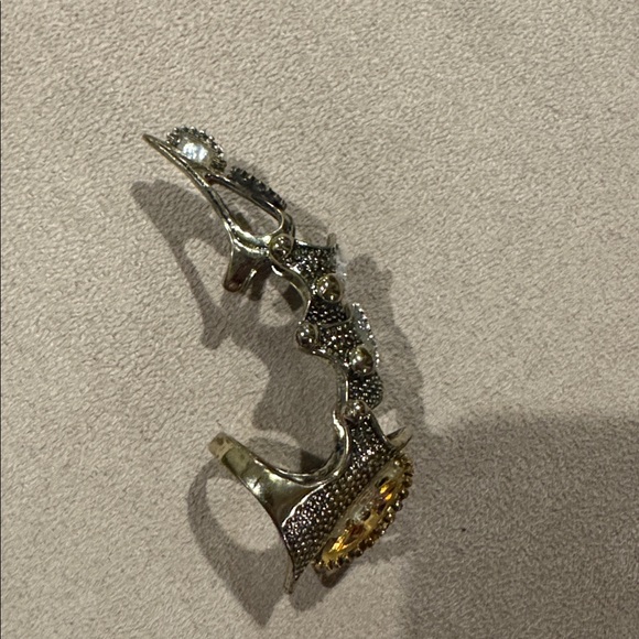 Steampunk Gear Ring in Gold and Silver - Picture 3 of 3